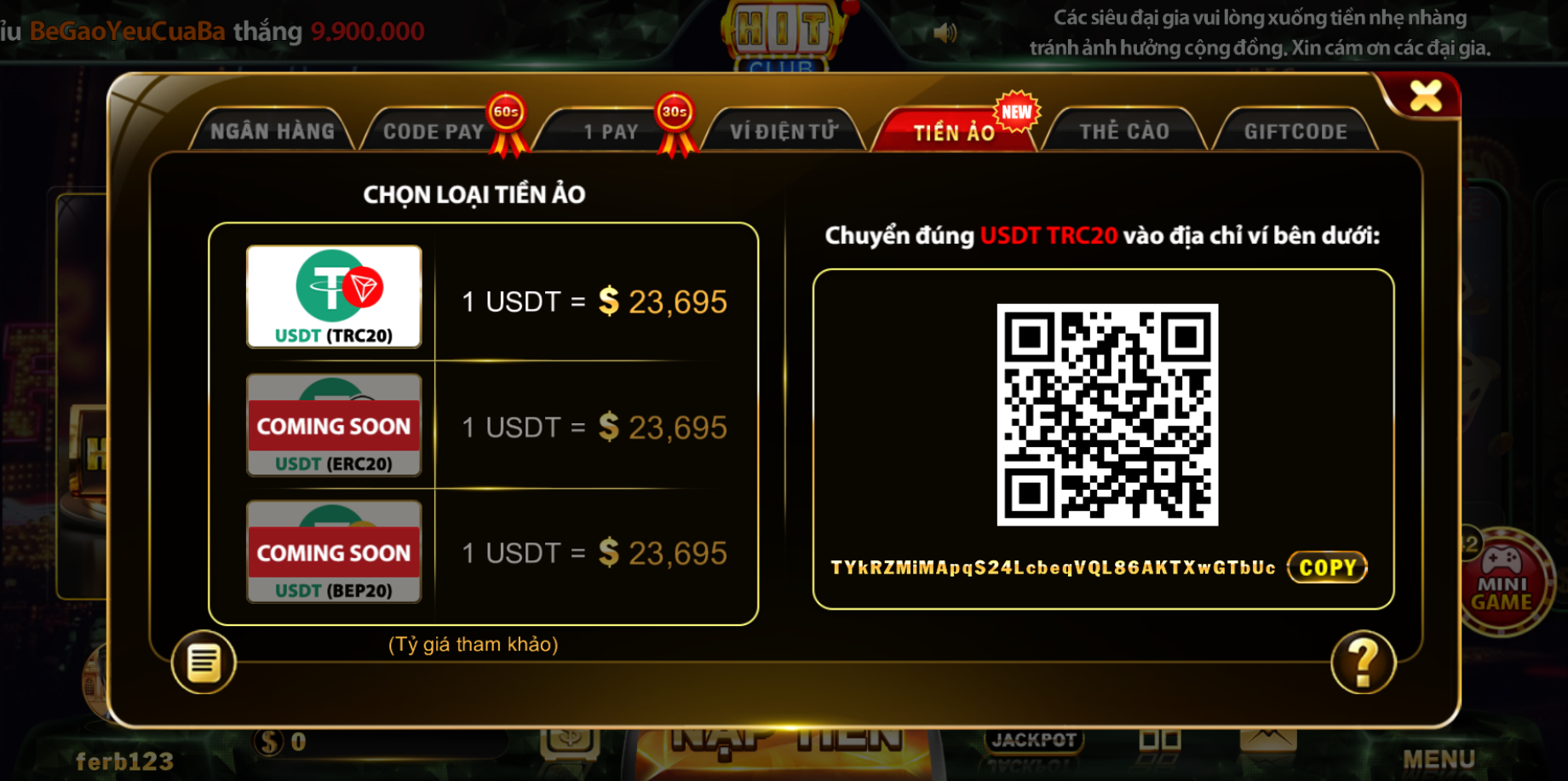 HitClub mang đến đa dạng kênh giao dịch cho khách hàng