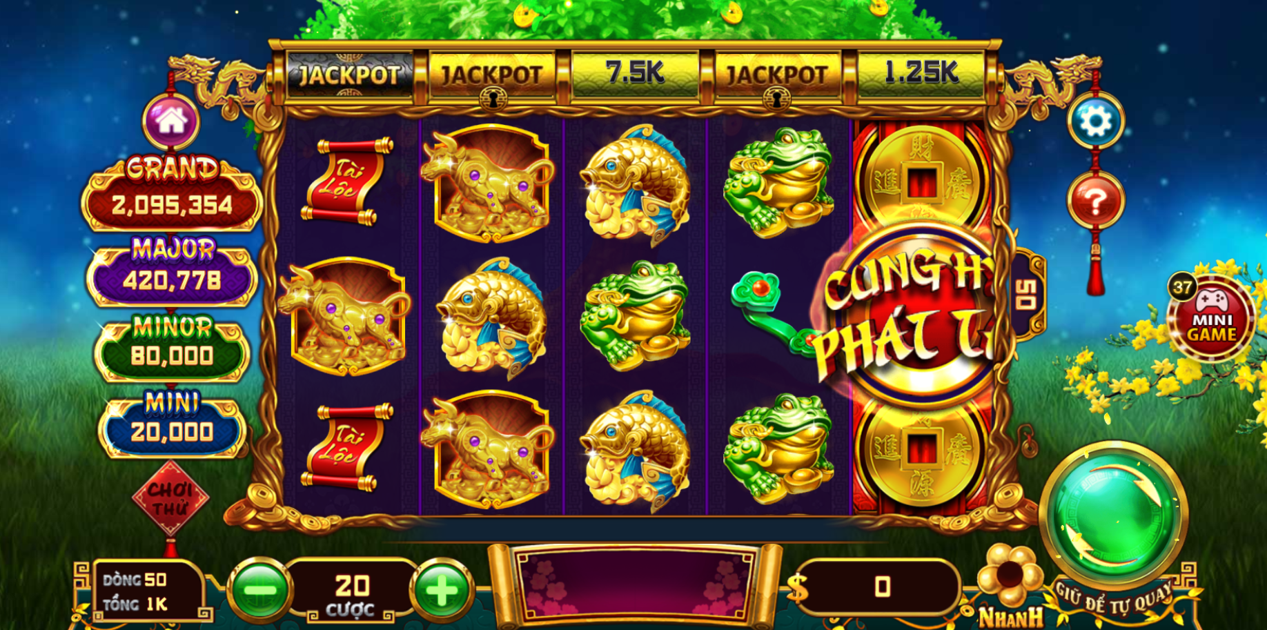 nổ hũ cung hỷ phát tài