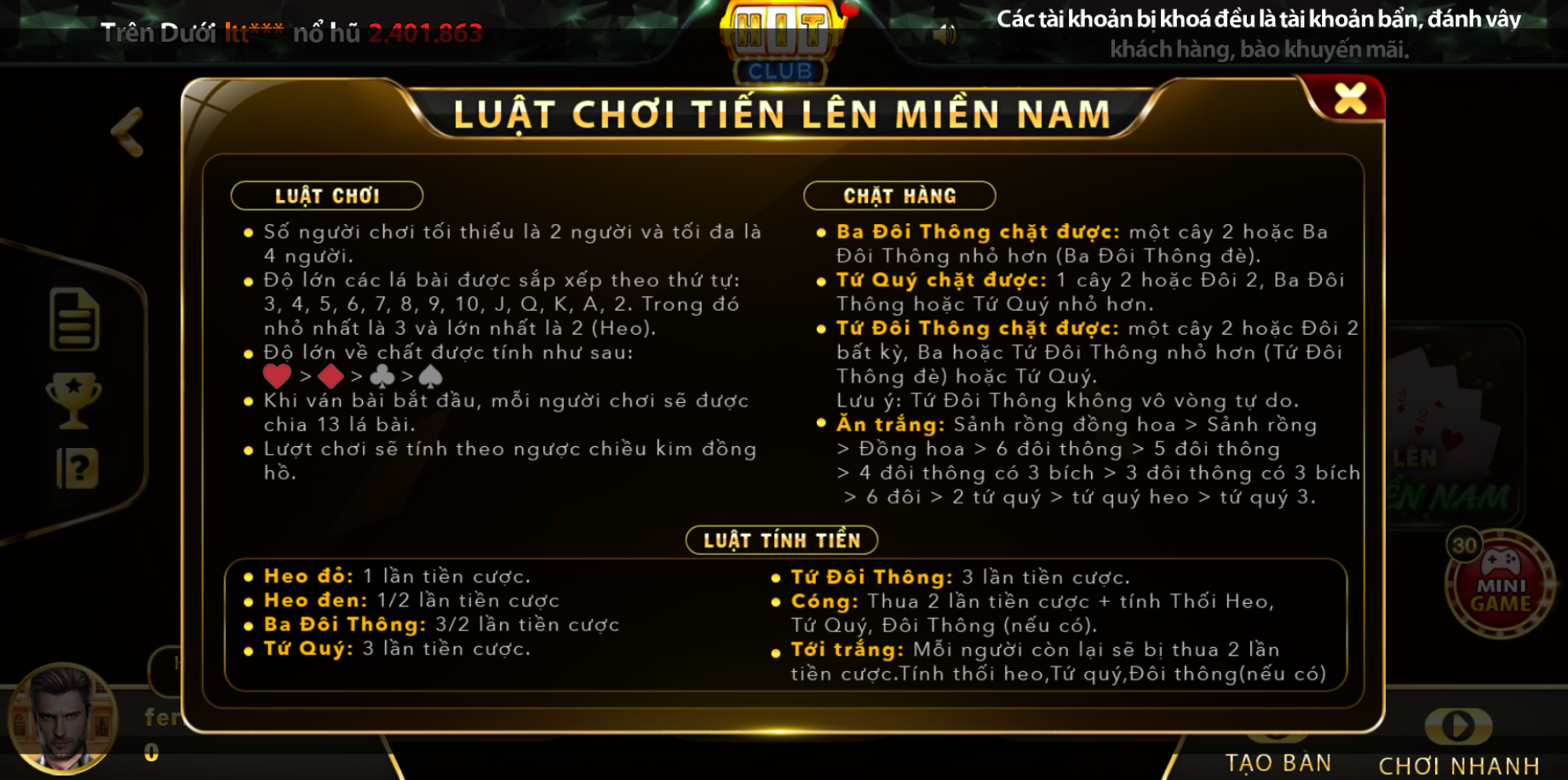 Cách chơi bài Tiến lên miền Nam cơ bản