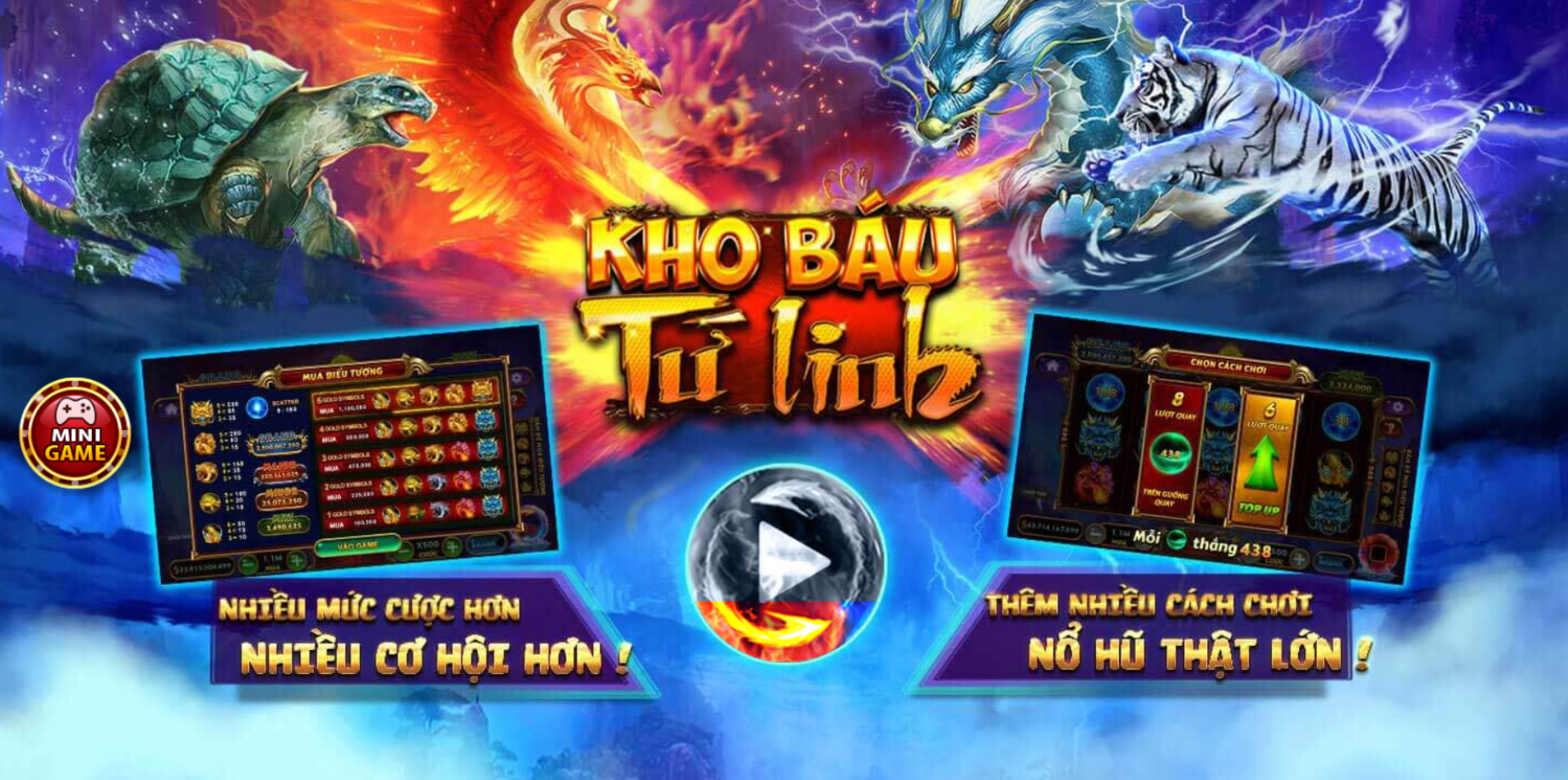 Tại sao nên chơi Kho báu tứ linh tại HitClub?